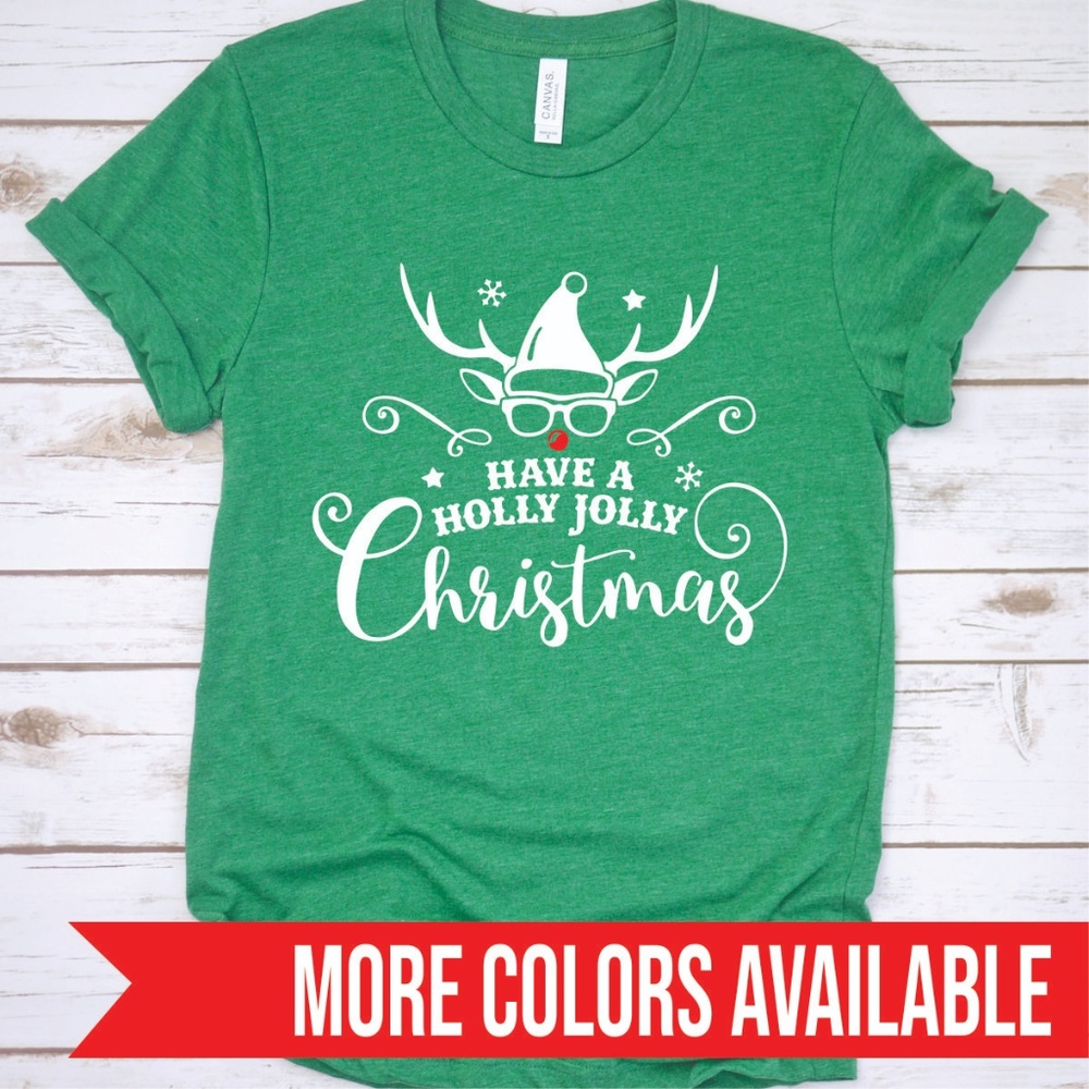 HAVE A HOLLY JOLLY CHRISTMAS HOLIDAY REINDEER